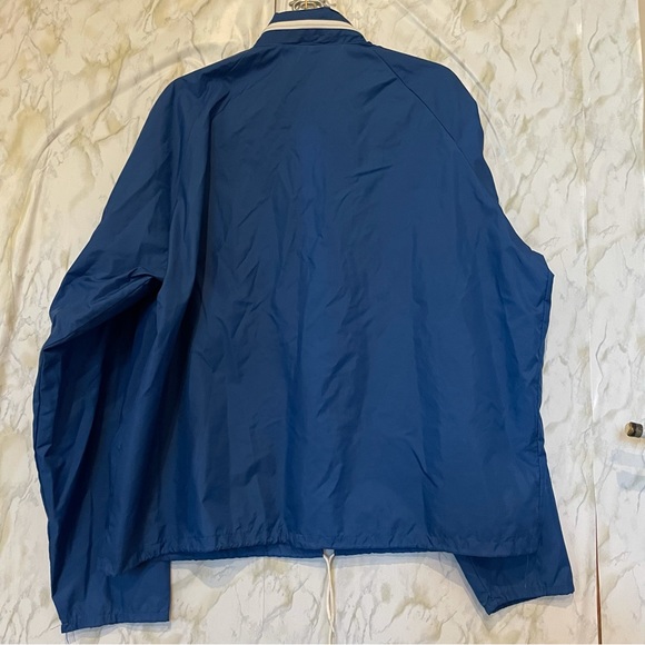 Vintage XL Las Vegas windbreaker jacket blue zipper hood sportswear pockets coat - Picture 7 of 8